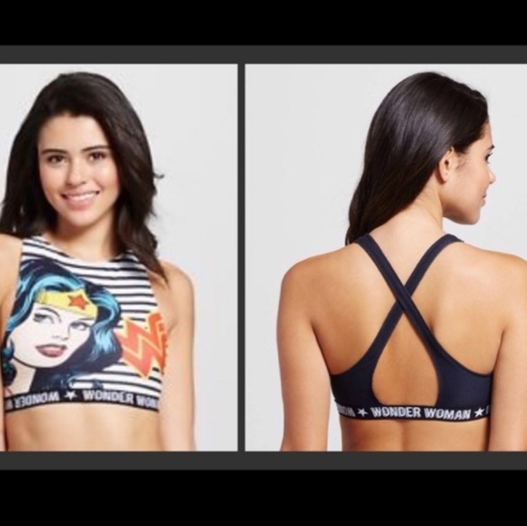 dc comics wonder woman sports bra